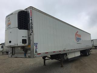 2015 Utility 53' T/A Refrigerated Van Trailer c/w Thermo King Reefer, Unit # 1583, VIN 1UYVS2532FM144215.