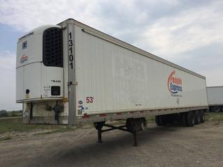 2013 Utility 53' Triaxle Refrigerated Van Trailer c/w Thermo King Reefer, Unit # 13101, VIN 1UYVS353XDU608015.