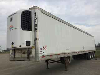 2013 Utility 53' Triaxle Refrigerated Van Trailer c/w Thermo King Reefer, Unit # 13105, VIN 1UYVS3535DU608018.