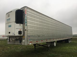 2008 Utility 53' T/A Refrigerated Van Trailer c/w Thermo King Reefer, Unit # 1503, VIN 1UYVS25368U545303.