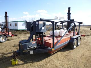 1992 Frost Hog 15 Ft. T/A Ground Frost Removal Heater c/w LP Gas, Pintle Hitch, 205/75R15 Tires, VIN 2L9DPHBT2NL065039 *Note: No Battery, Broken Jack Stand*  (East Fence)