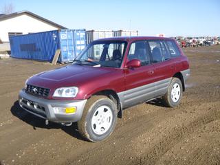 1999 Toyota Rav 4 AWD, c/w A/T, A/C, Showing 417,276 Kms, 215/70R16 Tires at 60%, Rears at 50%, VIN JT3HP10V7X7120156 *Note: Minor Rust*