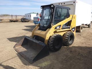 2014 Caterpillar 226B3 Skid Steer c/w CAT/C2.2 Diesel, Showing 4,860 Hours, Cab, Heater, Joy Stick, 5 Ft. Clean Up Bucket, 10x16.5 NHS Tires at 80%, SN CAT0226BJMWD06699 PL#178  (East Fence)