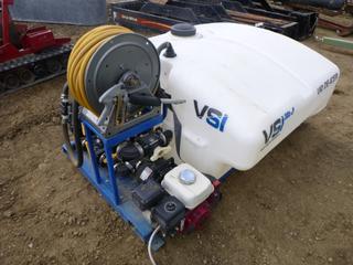 Skid Mounted Liquid De-Icer System w/ Honda GX 200 Engine w/ Pump, 300 Gallon Tank, Hose and Sprayer (NORTH FENCE)