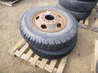 (2) 9.00-20 Tires w/ Rim