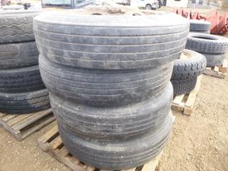 (4) 11R24.5 Tires (Row 1)