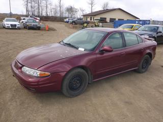 2002 Oldsmobile Alero c/w 3.4 V6, A/T, A/C, Showing 166,332 Kms, 215/60R15 Tires at 55%, VIN 1G3NL52E02C154566 *Note: Comes With Second Set Of Tires* PL#17C