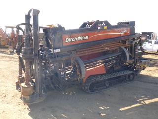 2010 Ditch Witch JT 3020 Mach 1 Directional Drill c/w Cummins Diesel, 103KW, Showing 3,410 Hours, 13 In. Rubber Tracks, To Handle 10 Ft. Drill Stem c/w Full Basket of Drill Stem, Remote, No Key, HD255, SN CMWJ30M1AA0000372  (East Fence)