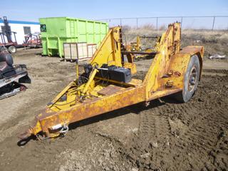 1981 T.J. Welding Limited RH14 S/A Reel Trailer w/ Hydraulics c/w 12.00R20 Tires, SN 1101469 *Note: Hydraulics- Working Condition Unknown)  (East Fence)