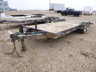 2008 Beothuk FT146522 20 Ft. T/A Flat Deck Trailer c/w Spring Susp, Pintle Hitch, 6 Ft. Wide, CVIP 04/2021, VIN 2T9FT8H2481416692 *Located At Satellite Yard*