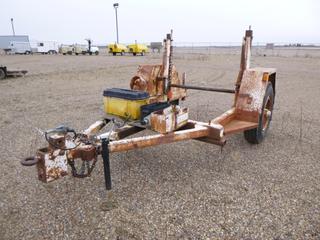 S/A Hydraulic Reel Trailer c/w Pintle, Hitch, 11.00-20 Tires *Note: No VIN, Hydraulic Condition Unknown, Located At Satellite Yard*