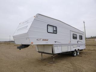 1999 Jayco 293RKS Eagle Series Fifth Wheel Travel Trailer c/w Spring Susp, GVWR 11,400 KG, VIN 1UJCJ02P1X5LV0187 *Note: Stairs Are Bent, Damage On Exterior, Located At Satellite Yard* 