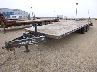 2012 Trail Tech P20KTD210 24 Ft. T/A Flat Deck Trailer c/w Spring Susp, Pintle Hitch, 5 Ft. 5 In. Beaver Trail, 4 Ft. 8 In. Ramp, VIN 2CU4BARL2C2031073 *Located At Satellite Yard*