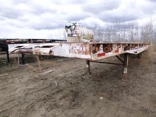 44 Ft. T/A Oilfield Float c/w Spring Susp, Crank Landing Gear, 2 Legs, P/U Throat, 11R24.5 Tires *Note: No VIN, Located Off Site at 607 17 Ave, Nisku, AB T9E 7T2, For More Information Contact Keith at 403-512-2504*
