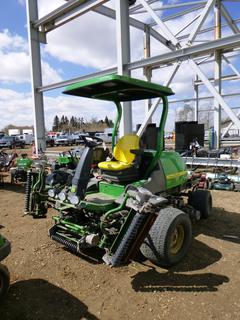 2013 John Deere 7500 E-Cut Hybrid Fairway Mower c/w Yanmar 3JTMA Diesel, Showing 2202 Hours, 26.5x14.00-12 Front Turf Tires, 20x10.00-8 Rear Front Tires, (5) 22 In. Cutting Reel, SN 1TC75EHXKDF050075 (East Side Warehouse)