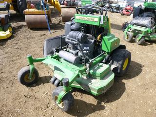 2017 John Deere 648R Quik Trak Stand-On Mower c/w Kawaski 726 CM3, Showing 308 Hours, 13x6.50-6/4.50 Front Tires, 20x10.00-8 Rear Tires, Side Discharge, SN 1TC648RAAHT060063  (East Side Warehouse)