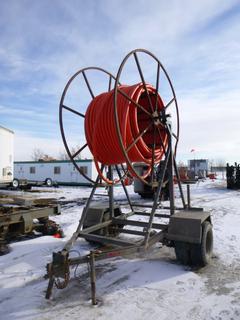 2001 Beothuk RT08-510-5 S/A Reel Trailer c/w Pintle Hitch, 4 Ft. 8 In. Wide, VIN 2T9RT5B1411414514  (East Fence)