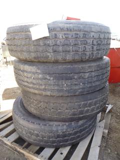 (4) 315/80R22.5 Tires (Row 1)