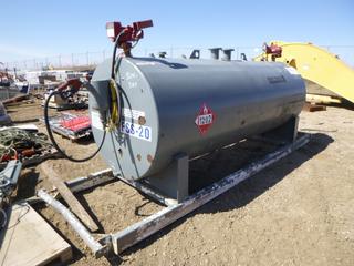 2006 Double Mounted Wall Fuel Tank For Gas and Diesel w/ (2) Fillrite FR700 Pumps and Nozzles