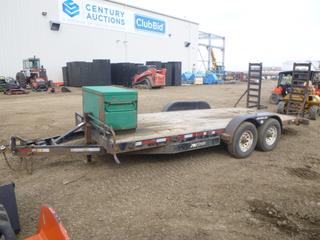 2012 ABU Trailers 18 Ft. T/A Equipment Trailer c/w 2 5/16 In. Ball, 5 Ft. Ramp, ST235/80R16 Tires, Greenlee Job Box, VIN 4UGFH1828CD020218  *Located At Satellite Yard*