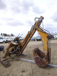 24 In. Digging Bucket Back Hoe Attachment w/ 4 Point Hitch *Note: Working Condition Unknown*   (East Fence)