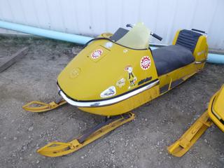 Bombardier Nordic 371/E Snowmobile c/w 767 Miles, SN 6921236607 *Note: No Key, Starts With Fuel In Carb, Broken Wind Screen*