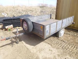 Utility Trailer c/w 1 7/8 In. Ball, P185/70R14 Tires, 106 In. x 71 In. *Note: No VIN*  (East Fence)