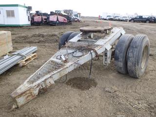 Converter Dolly w/ Spring Suspension, 11R22.5 Tires *Note: Damage To Tire and Air Lines* (East Fence)