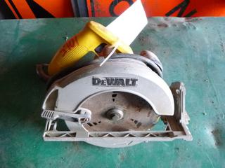 Dewalt DW368 Circular Saw 7 1/4", 120 Volts, Working Condition Unknown.