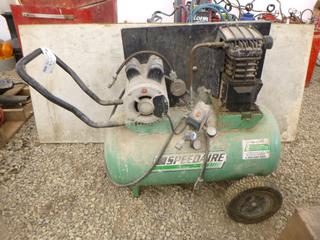 Speedaire 4B2270 Compressor, 20 Gallon, 120 Volts, Max. PSI 135, Working Condition Unknown.