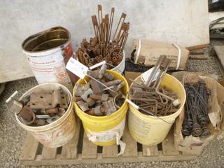 Qty of Sod Staples, Round Top Pins and Bridge Parts 