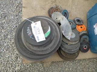 Qty of Chop Saw Blades, Grinding Discs and More