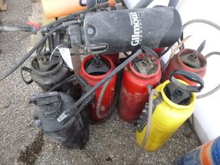 (10) Compressed Air Sprayers,  Parts. Missing.