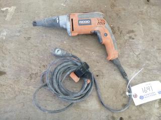 Ridgid Drill, 120 Volts, 6.5 A, Part # BB074741864, Working Condition Unknown.