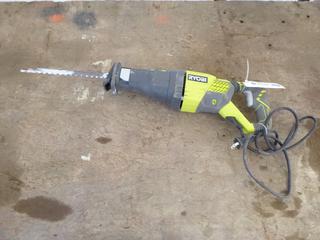 Ryobi RJ186V Reciprocating Saw, 120 volts, 12 A, Working Condition Unknown.