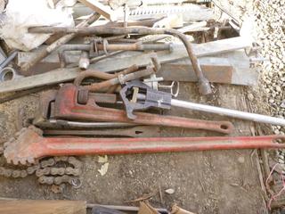 Quantity of Tools, Pipe Wrench, Hydrant Winch, Wheel Wrench, Etc.