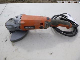 Ridgid R1020 7" Grinder, 120 Volts, Working Condition Unknown.