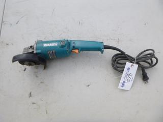 Makita Grinder, 5" Wheel Size, 120 Volts, Working Condition Unknown.