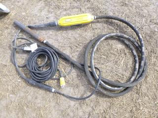 Wacker Neuson Cement Vibrator, 120 Volts, Working Condition Unknown.