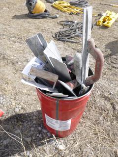 (1) Bucket of Cement Trowels.