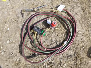 Oxygen Acetylene Hose, Torch And Gauges.