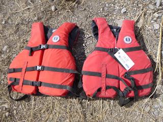 (2) Mustang Life Jackets.