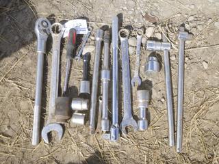 3/4" Ratchet, 3/4" Breaker Bar, 3/4" Extensions & Assorted Wrenches.