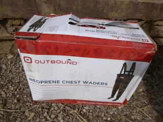 Outbound Neoprene Chest Waders, Size L 