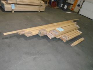 Selling Off-Site -  Quantity of Oak B Rail 1 5/8"Hx3"W, 3' to 16' Lengths,  Located At Unit A 8080 36th Street SE Calgary, For Viewing & More Information Please Call Darko At 403-287-1101.
