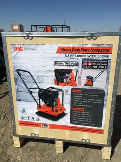 Unused TMG-PC90 3600-lb Heavy-Duty Plate Compactor with 6.5 HP Gas Engine, Control #7607.