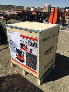 Unused TMG-PC90 3600-lb Heavy-Duty Plate Compactor with 6.5 HP Gas Engine, Control #7608.