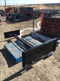 Extendable Gravel Pusher To Fit Skid Steer, Control # 7696.