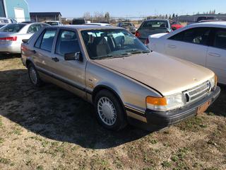 Selling Off-Site -  1988 Saab 900S 4 Door Car c/w 4 Cyl, Auto, With Key,  Showing 220,586 Kms, VIN YS3CV58D2J2002673.  Location - 527 North 200 East, Raymond, AB -  For Further Information Please Call Chris 403-308-1161.