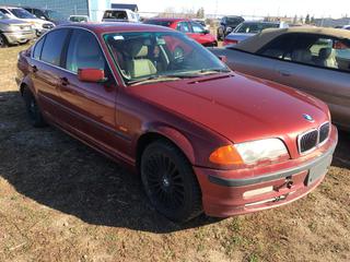 Selling Off-Site -  2001 BMW 330 XI 4 Door Car c/w 6 Cyl, 5 Spd, With Key, Showing 254730 Kms, VIN WBAAAV53411JR80249.  Location - 527 North 200 East, Raymond, AB -  For Further Information Please Call Chris 403-308-1161.